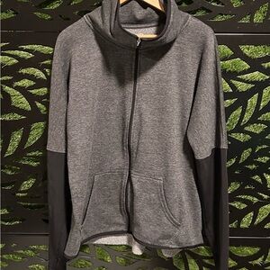 Retro Champion Gray and Black Sweatshirt, Men's Large